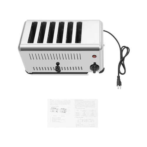 1680W Commercial Conveyor Toaster Stainless Industrial Bread Toaster 6 Slice