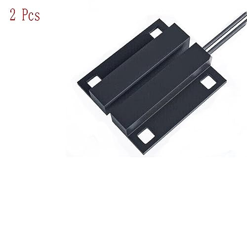 MC-38 NC Surface Mount Wired Security Window Door Contact Sensor Alarm Magnetic Reed Switch, for Home Security and Burglar Alarm Systems, Sets of 2, Brown