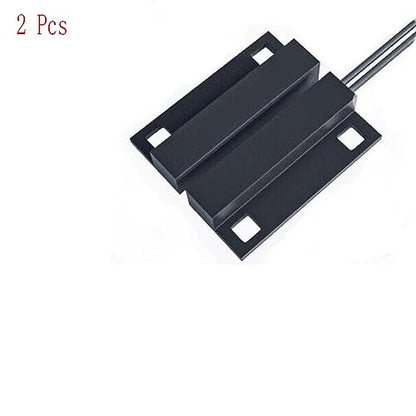 MC-38 NC Surface Mount Wired Security Window Door Contact Sensor Alarm Magnetic Reed Switch, for Home Security and Burglar Alarm Systems, Sets of 2, Brown