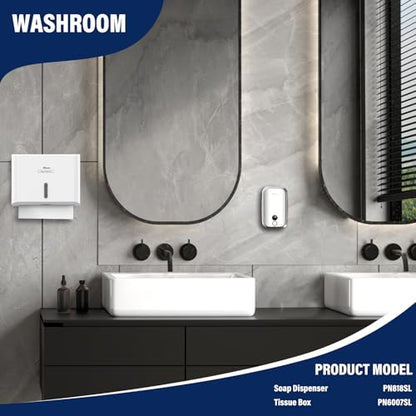 Commercial Soap Dispenser Wall Mount 304 Stainless Steel, Manual Liquid Hand Soap Dispenser for Bathroom Restroom Restaurant Hotel Office, Anti-Leak Pump - size: 1000ml(35oz)
