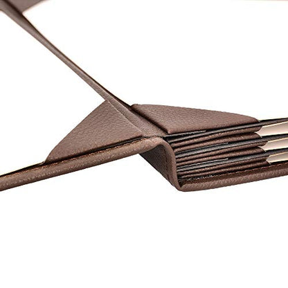 Menu Covers Made of Premium Faux Leather (10-Pack) - 8.5" X 11" - 8 Views - Brown - color: Brown, size: 8 Views