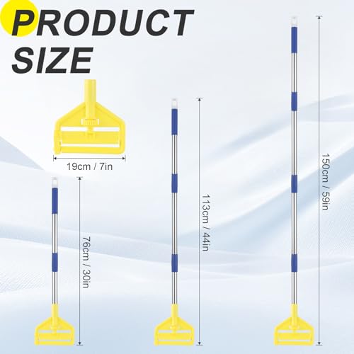 Commercial Mop Handle, 59" Heavy Duty Commercial Mop Handle Included