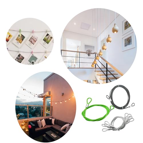 8FT 6mm Stainless Steel Security Cable Lock,Braided Steel Vinyl Coated Safety Cable Luggage Lock,Flexible Steel Cable Security Wire Rope Double Loop,Clear - color: Clear, size: 6mm-8ft(1pcs)