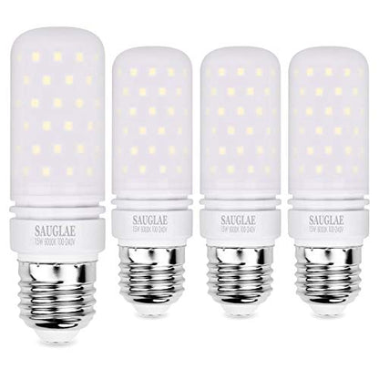 LED Light Bulbs 15W, 120W Incandescent Bulbs Equivalent, 1500Lm, 6000K Daylight White, E26 Large Edison Screw Corn Bulbs, Pack of 4 - color: Daylight White E26