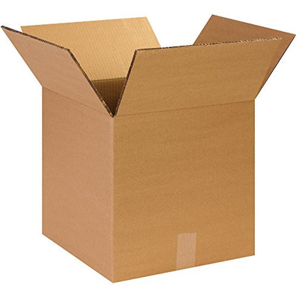 Boxes Fast BFHD141414DW Double Wall Corrugated, Heavy-Duty Cardboard Boxes, 14" x 14" x 14", for Shipping, Packing and Moving Protection, Kraft (Pack of 15)