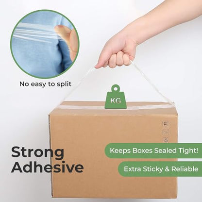 GYC Packing Tape – Heavy Duty Clear Box Sealing Tape, Strong Adhesive – 6 Rolls, 1.88" x 65 Yards – Durable Shipping & Packaging Tape for Moving Boxes