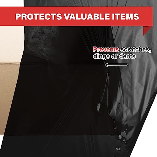Simply Cool 4 Pack Stretch Wrap 18 Inch 80 Gauge Shrink Wrap Black - color: Black, size: 4 Pack