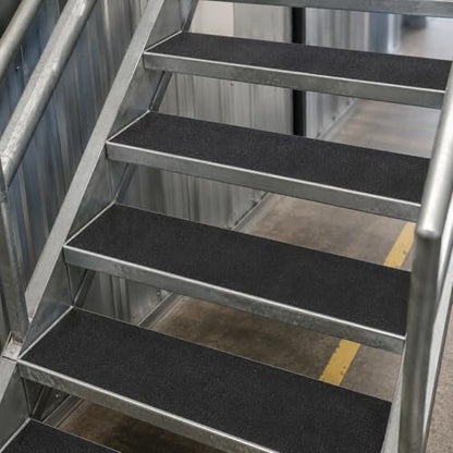 Heavy Duty 8in x 20ft Black Anti Slip Tape, 80 Grit Waterproof Non Skid Grip Tape Roll for Stairs, Ramps, Decks, Boat Decks, Floors, Warehouses & Outdoor Use - size: 8'' x 20 FT