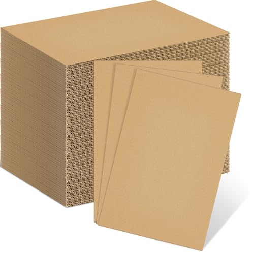 Henoyso 110 Pack 5 X 7 Inch Brown Cardboard Sheets - color: Brown, size: 5 x 7 Inch