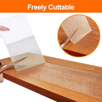 Spurtar Non Slip Staircase Step Treads, 6"x24" 15 Pack Anti Slip Tape for Stairs Indoor, Transparent Grip Tape for Stairs, Clear Skid Guard Safety Stair Runners for Wooden Steps - size: 6"x24"