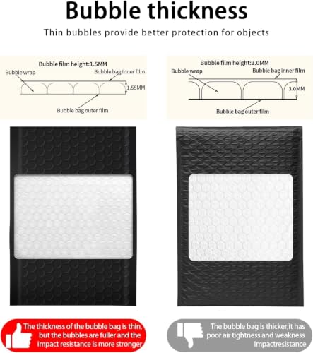 Bubble Mailers 52 Pack 8.5x12inch Rose Poly Mailers Self-Seal Padded Envelopes Waterproof Bubble Opaque Padded Mailers Shipping Bags for Businesses to Pack and Mail Jewelry Cosmetics - size: 8.5x12-52pack