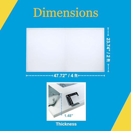 Premium 2x4 Backlit LED Flat Panel Light, 4 Pack, 50W, 5000K