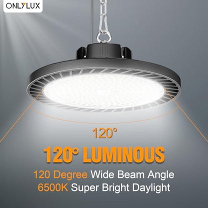 ONLYLUX 4Pack LED High Bay Light 200W (800W MH/HPS Eqv.) 30000LM 6000K - size: 4 Pack
