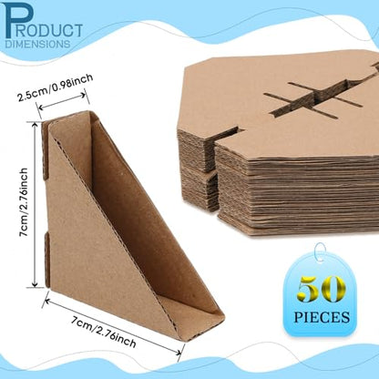 50 Pack Cardboard Corner Protectors 2.75" Side Length 0.98" ID - size: 2.75"×0.98"