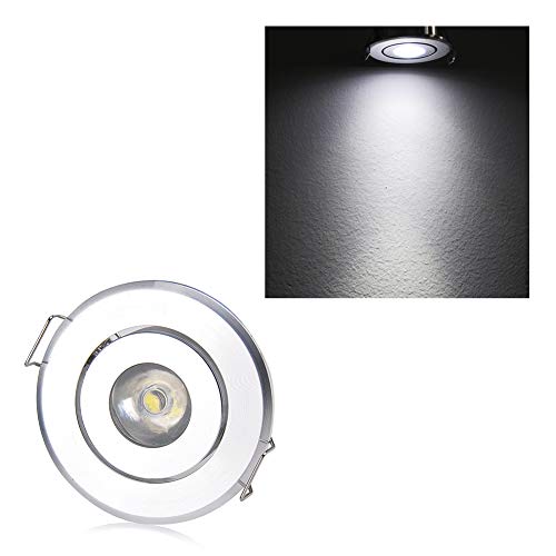 10pcs 2 inch Gimbal LED Recessed Light Small Recessed Lights AC120V - color: Cool White/Silver