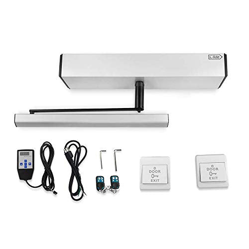 Olideauto Electric Disabled Door Openers Olideauto DSW120+Inswing Arm+2-3/4'' Extend Spacer+2pcs Push Buttons - style: Inswing Arm+Push Buttons