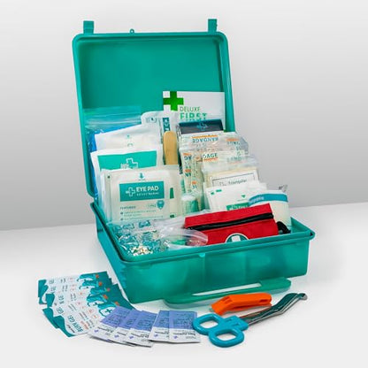 General Medi 360 Pieces Hardcase First Aid Kit - Comprehensive Large First Aid Box Contains Premium Medical Supplies for Travel, Home, Office, Vehicle, Camping, Workplace & Outdoor - size: 360 Pieces