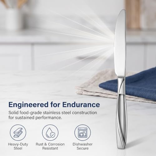30-Piece Stainless Stee Silverware Set for 6 - color: Silver, size: 30-Piece