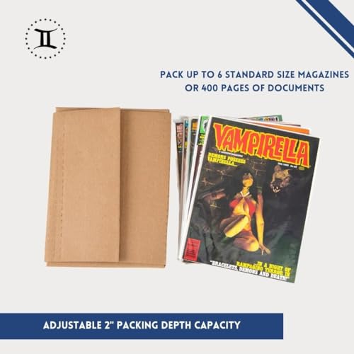 Gemini Magazine and Comic Book Mailers for Shipping (100Mailers+100Fillers) - size: 100 mailers + 100 fillers