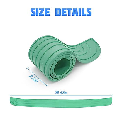 8sanlione Non-Slip Rubber Car Rear Bumper Guard Strip, Green/35.4"x2.7" - color: Green, size: 35.4"x2.7"