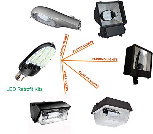 OSTEK LED Shoebox Area Corn Light Bulb 75W/95W/115W LED Retrofit Kits - color: 75w/95w/115w Selectable