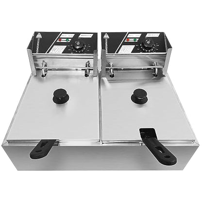 Commercial Electric Deep Fryer, 22.8QT, 5000W - size: 22.8QT