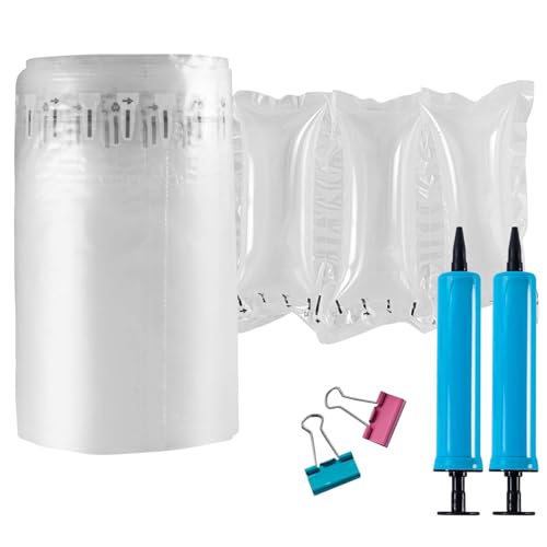 Air Pillows for Shipping with pump 400 Count Inflatable Packaging Air Bags - size: 3.54"x7.87"(400 Count)