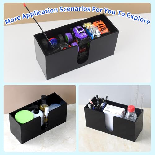 Paper Towel Holder for Countertop, 2 Pack Black Acrylic Napkin Dispenser