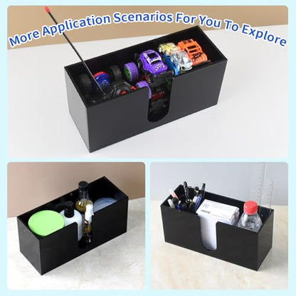 Paper Towel Holder for Countertop, 2 Pack Black Acrylic Napkin Dispenser