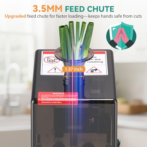 Newhai Commercial Scallion Shredder, 2.3mm Detachable Blade, Compact Design