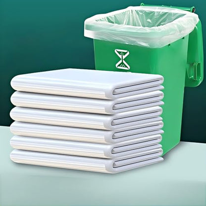 Heavy-Duty Trash Bags, 53-59 Gallon, 51 x 59 Inch, 50 Count Flat-opening garbage bags, Industrial Strength for Construction, Kitchen, Restaurant.Thickened garbage bags,130cm x 150cm