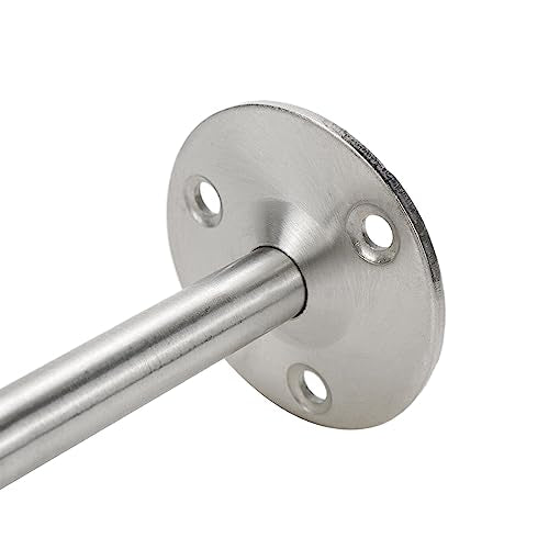 Door Stopper Stainless Steel Wall Floor Mounted Door Stop with Rubber Bumper 120mm/4.7" Length-4pcs - size: 120mm/4.7" 4pcs