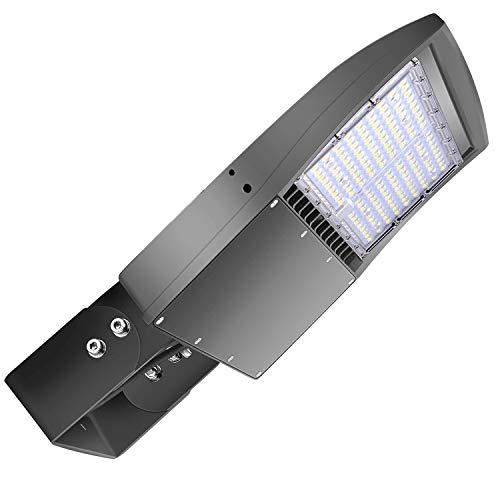 LED Parking Lot Lights 150W Shoebox Street Pole Lighting Fixture 5700K - color: 150W + (100-277V 5700K), size: Yoke Mount Bracket