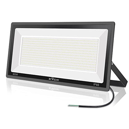 XYCN 600W LED Stadium Flood Lights Outdoor(3050W Equivalent),67500LM Super Bright LED Arena Lights,100-277V IP66 Waterproof 5000K Daylight White Commercial Lighting for Sports Fields and Counts - color: 600W led flood light