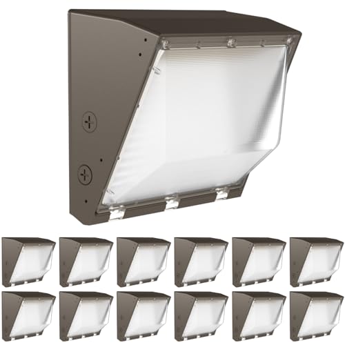 Sunco 12 Pack Outdoor Commercial LED Wall Pack Lights, 80W, Dimmable, 3CCT - color: 12 Pack