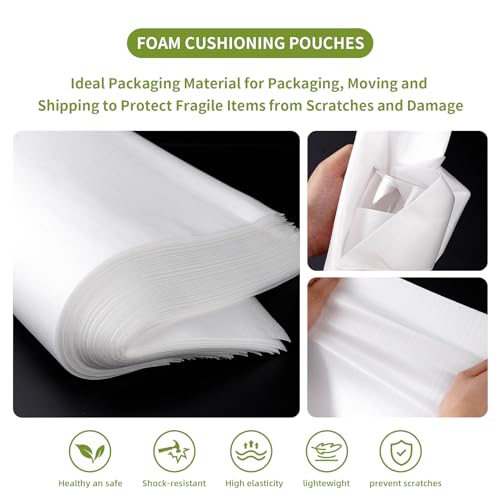 50PCS 16 x 24Inch Foam Pouches for Packing, Large Cushion Foam Wrap Pouches - size: 16"x24"