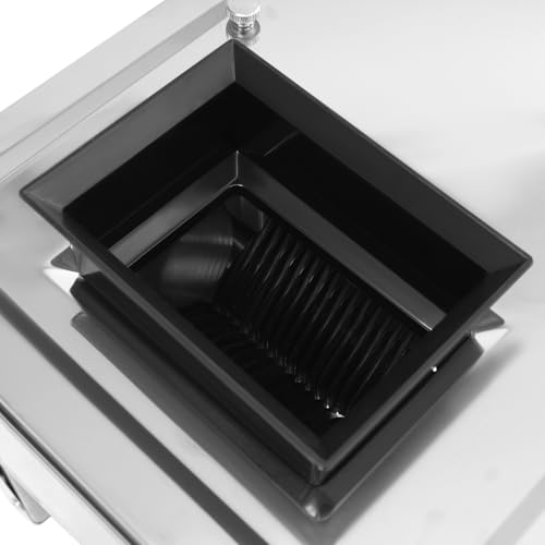 Meat Cutter Machine, 3.5/5/7/10/15mm Commercial Stainless Steel Electric Meat Slicer with Tray Handles 330 lbs/h 310RPM Shredded Cutting Machine for Fresh/Defrosted Meat Lamb Beef (3.5mm/0.14, 850W) - size: 3.5mm/0.14
