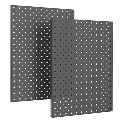 Ultrawall Metal Pegboard Panels, Pegboard Wall Organizer, Black Peg Boards - color: Black, size: 16x12"- 2 Pcs