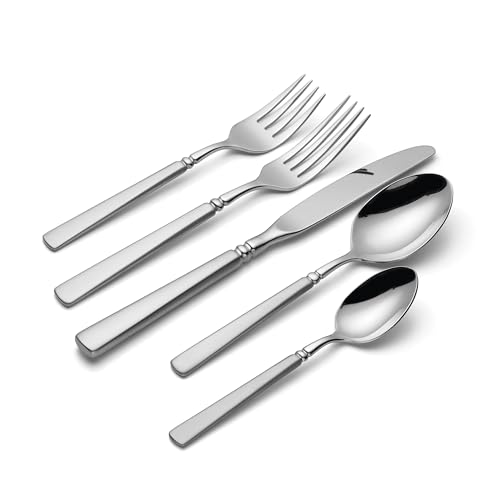 Oneida Flatware Easton Satin 18/10 Silverware Set for 4, 20-Piece (Satin) - style: (Satin) 20-Piece Set for 4