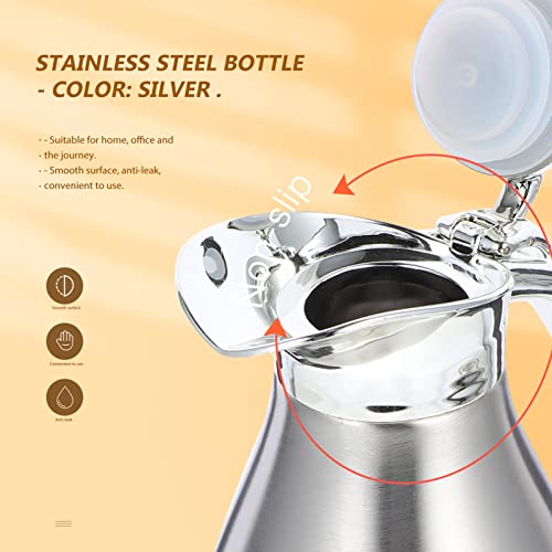Stainless Steel Thermal Bottle Double-wall Insulated Kettle Vacuum Pot for Home Office Travel Water Container with Anti-leak Design