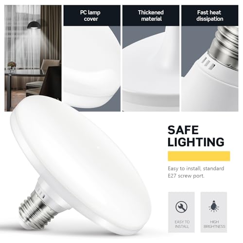 OSALADI E27 Energy Saving LED Lamp Flat High Power LED Light Bulb 220V E27 24W UFO LED Light for Home Lighting