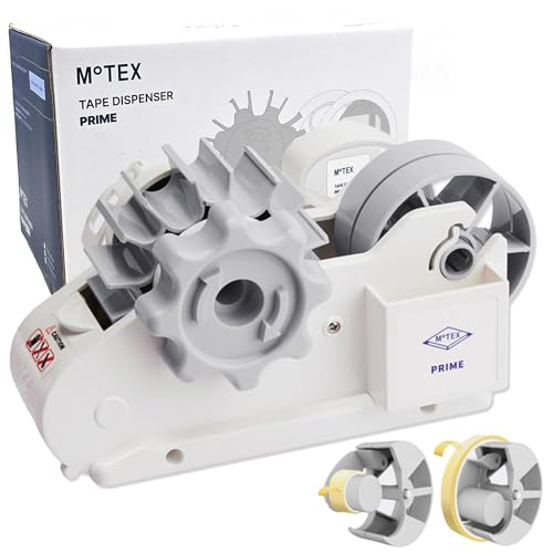 MoTEX Heat Tape Dispenser for Sublimation - 1" & 3" Core Multiple Roll Pre-Cut Dispenser, Heat Resistant for Press & Mug Machine (White, Tapes Not Included) - color: White Without Tapes