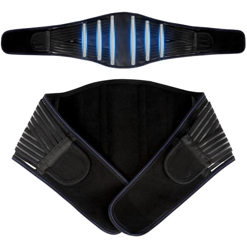 Back Brace for Lower Back Pain Relief, Lumbar Support Belt for Men&Women - color: Black 2