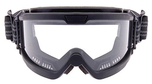 Rothco ANSI Rated OTG Goggles – Ansi Z87‑1 Over‑The‑Glasses Anti‑Fog Safety Eyewear - UV400 Protection - color: Black / Clear