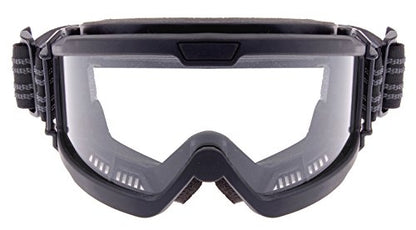 Rothco ANSI Rated OTG Goggles – Ansi Z87‑1 Over‑The‑Glasses Anti‑Fog Safety Eyewear - UV400 Protection - color: Black / Clear