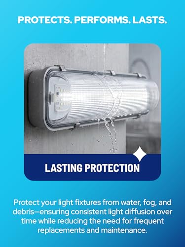 KASTLITE 4ARS15 Vapor Tight Light Fixture Cover Replacement, Pack of 4 - size: ALP-4ARS15