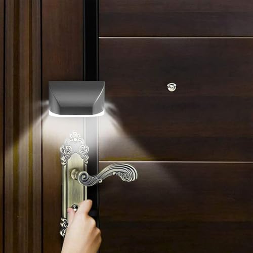 Key Light Door Lights, Small Motion Sensor Light with 4 LED Bulbs, Battery Powered Night Lights for Hallway, Stairway, Kitchen, Closet, Bedroom (2 Pack Silver) - color: Silver-2 Pack