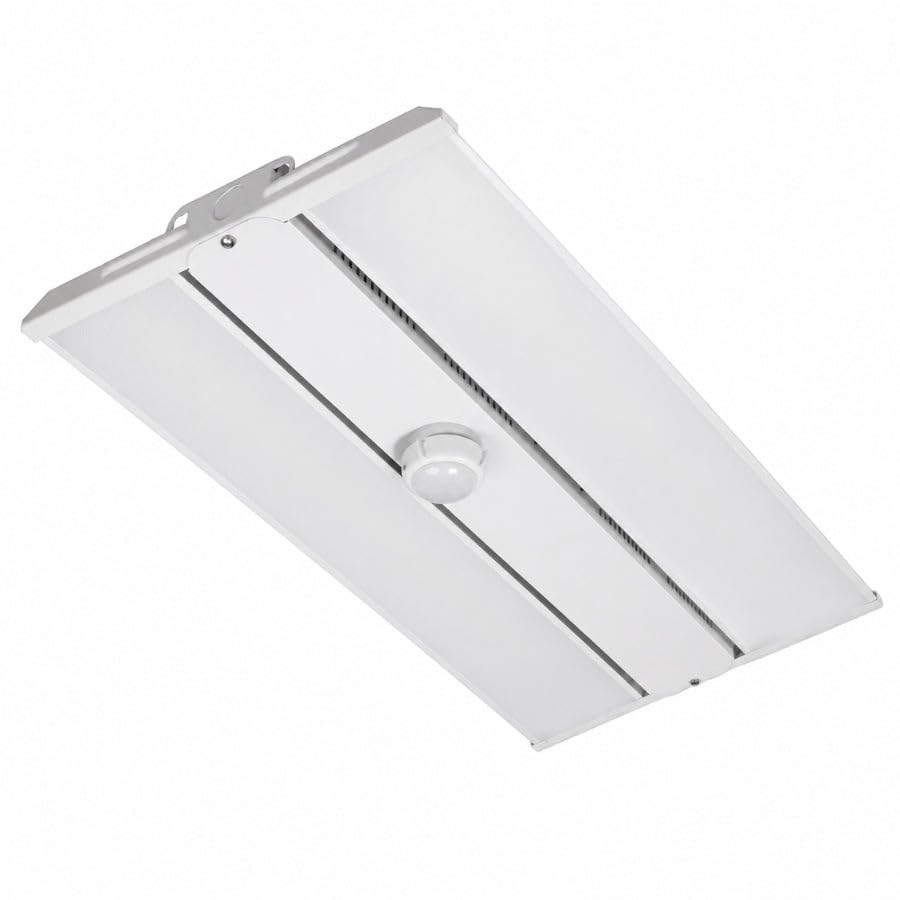 295W Linear LED High Bay Light with PIR Motion Sensor – 41300 Lumens, 5000K Daylight, 1000W Metal Halide Equivalent, UL Damp Rated, 120–277V, Suspended Mount, Warehouse & Industrial Lighting (1 Pack) - color: 1 Pack, size: 295W