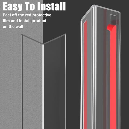 4 PCS Self-Adhesive Plastic Wall Corner Protectors for Wall,Door,Tables