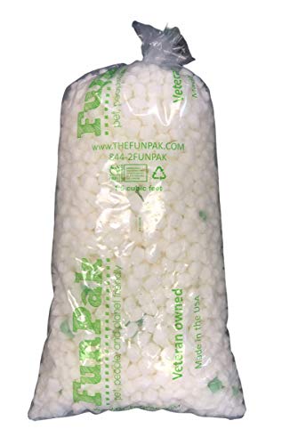 Bubblefast! Brand FunPak Plant Based Biodegradable Packing Peanuts, 1.5 cu ft Bag, Compostable (Puffy Clouds) - color: Puffy Clouds